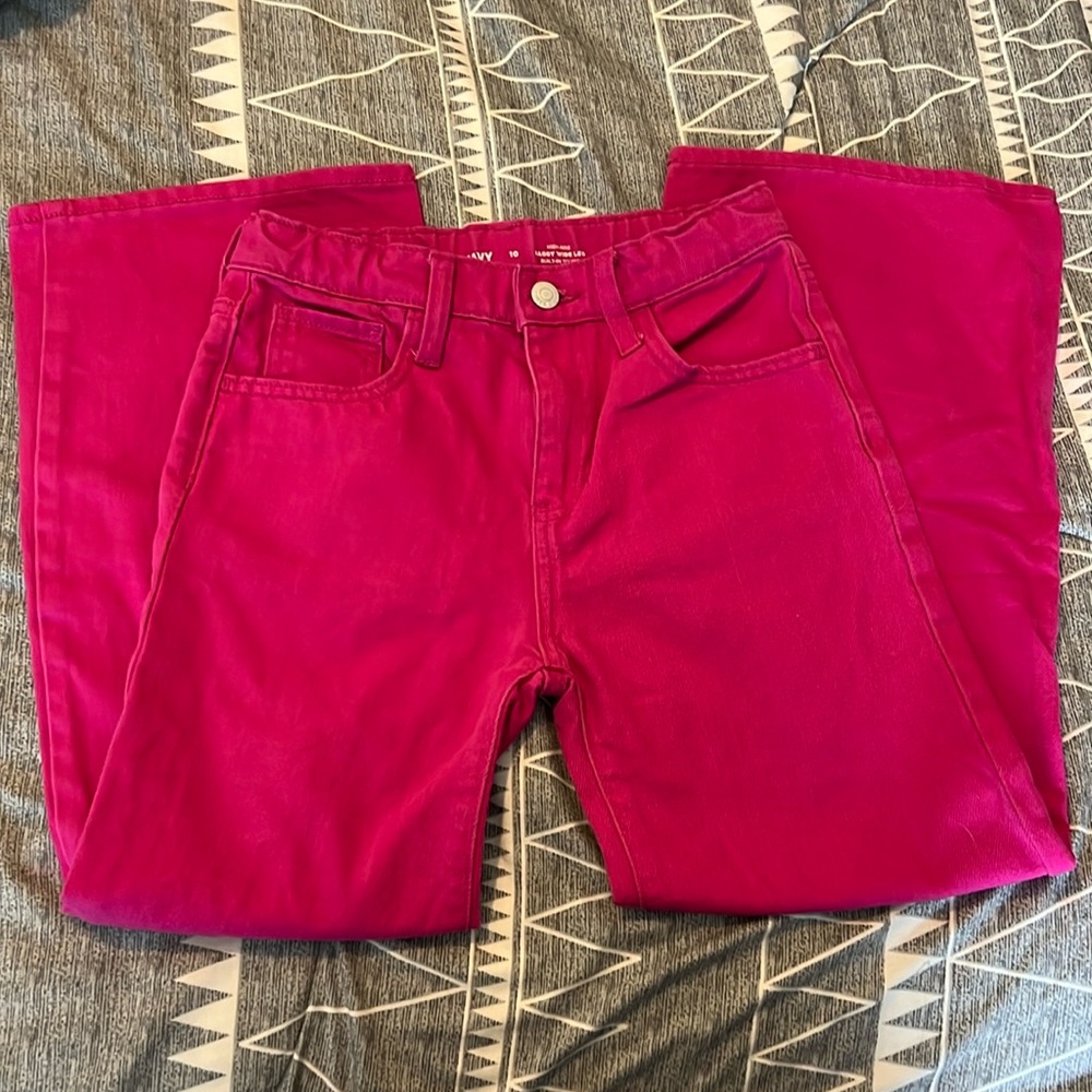 Excellent condition, hot pink pants, size 10
